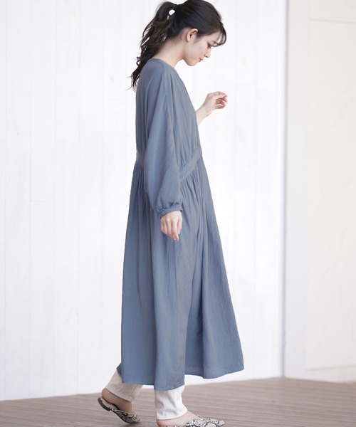 rps（アールピーエス）の「ドルマンスリーブワンピース（ワンピース・レディース・ブラック/ミント/ブルー/チェック・M）」の11枚目の写真