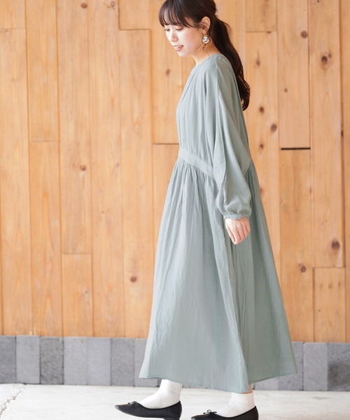 rps（アールピーエス）の「ドルマンスリーブワンピース（ワンピース・レディース・ブラック/ミント/ブルー/チェック・M）」の9枚目の写真