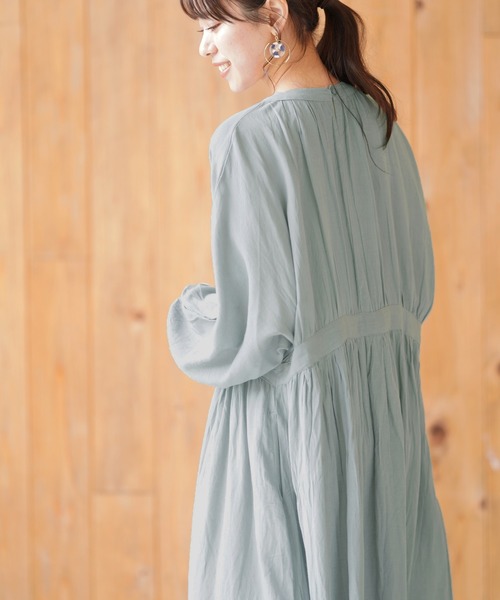 rps（アールピーエス）の「ドルマンスリーブワンピース（ワンピース・レディース・ブラック/ミント/ブルー/チェック・M）」の10枚目の写真