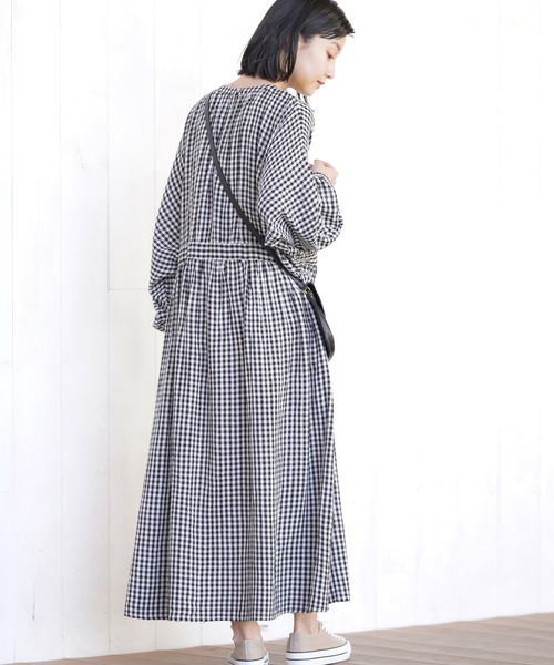 rps（アールピーエス）の「ドルマンスリーブワンピース（ワンピース・レディース・ブラック/ミント/ブルー/チェック・M）」の13枚目の写真