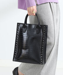 Ray BEAMS | Casselini / 型押し スタッズ トートバッグ(トートバッグ)