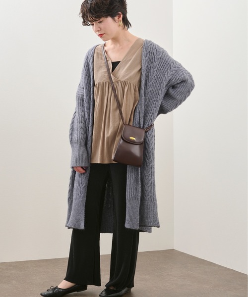 Ambre Neige（アンブルネージュ）の「カシュクールブラウス／【WEB/EC限定商品】（シャツ/ブラウス・レディース・オフホワイト/モカ・FREE）」の10枚目の写真