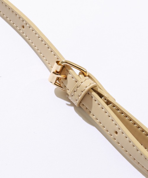 natural couture（ナチュラルクチュール）の「コロンとスクエアバッグ（ショルダーバッグ・レディース・ブラック/ブラウン/ライトベージュ・FREE）」の7枚目の写真