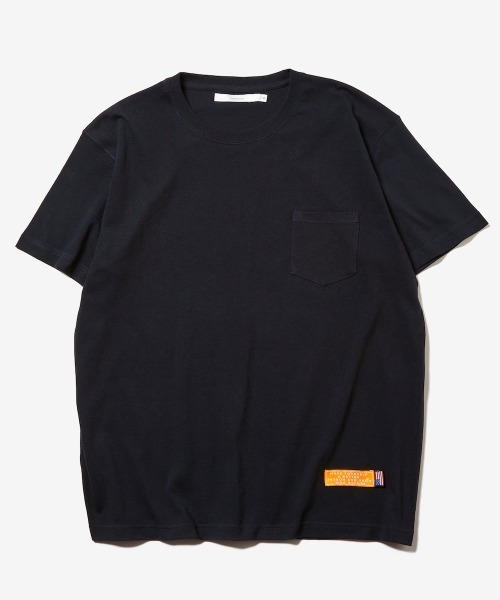 rehacer(レアセル)の「rehacer : Loose Size US Fabric Pocket CS / ルーズ サイズ USファブリック ポケット カットソー(Tシャツ/カットソー・メンズ・ホワイト/ブラック・LARGE/X-LARGE/MEDIUM)」の2枚目の写真