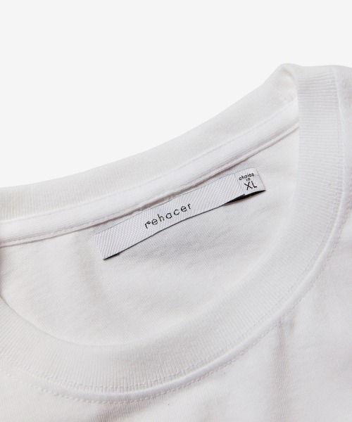 rehacer(レアセル)の「rehacer : Loose Size US Fabric Pocket CS / ルーズ サイズ USファブリック ポケット カットソー(Tシャツ/カットソー・メンズ・ホワイト/ブラック・LARGE/X-LARGE/MEDIUM)」の8枚目の写真