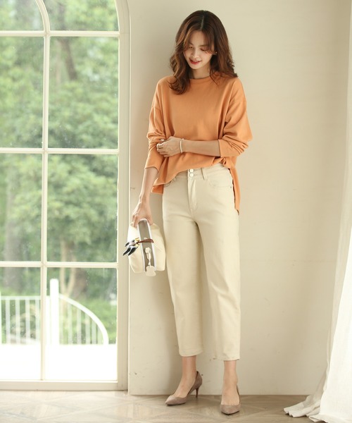 SAISON DE PAPILLON（セゾンドパピヨン）の「ボーイフレンドデニムパンツ（デニムパンツ・レディース・アイボリー・S/L/M）」の13枚目の写真