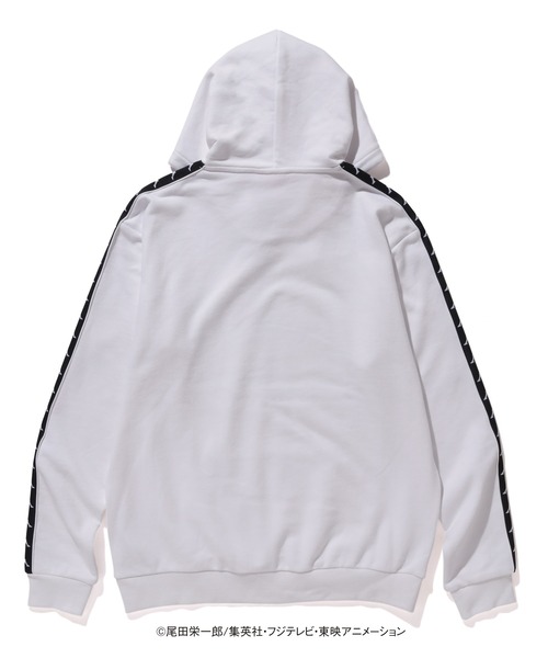 Kappa ホワイト パーカー ワンピース Kappa（カッパ）の「Kappa×ONE PIECE/カッパ×ワンピース ルフィー