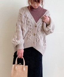 WEGO | WEGO/ケーブルミドルカーディガン(カーディガン/ボレロ)