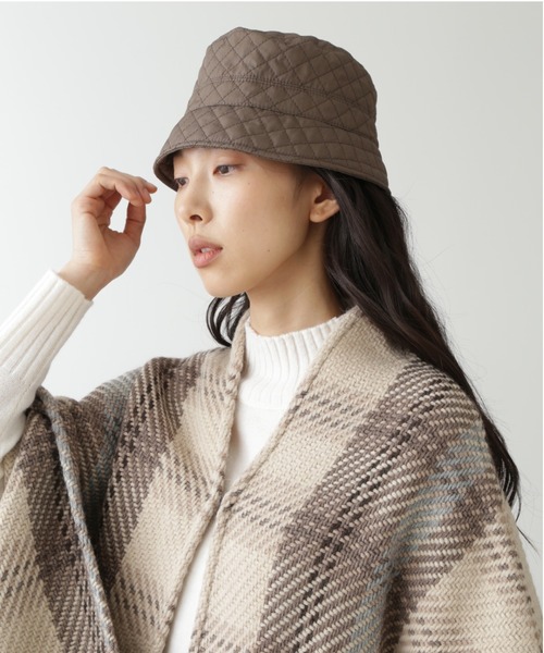 human woman（ヒューマンウーマン）の「Ｂｅｎｅｌｌｉ　Ｍｏｎｔａｃｏｎｅキルティングハット（ハット・レディース・ベージュ/カーキ・FREE）」の2枚目の写真