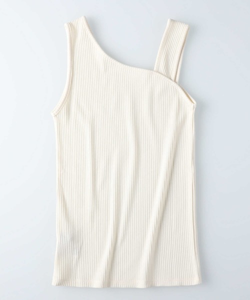 Right-on（ライトオン）の「【HONEYSUCKLE ROSE】アシメネックタンク（タンクトップ・レディース・ブラック/オフホワイト/ブラウン・M/L）」の13枚目の写真