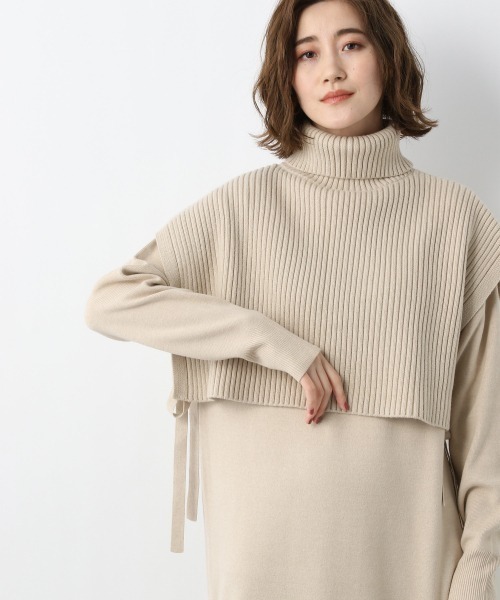 A part by（アパートバイ）の「14Gタートルベスト2Pワンピース　925720（ワンピース・レディース・ブラウン/アイボリー/ライトベージュ/ブラック/ブラウン系その他・MEDIUM/SMALL）」の10枚目の写真