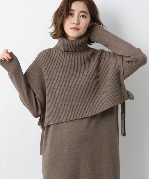 A part by（アパートバイ）の「14Gタートルベスト2Pワンピース　925720（ワンピース・レディース・ブラウン/アイボリー/ライトベージュ/ブラック/ブラウン系その他・MEDIUM/SMALL）」の14枚目の写真