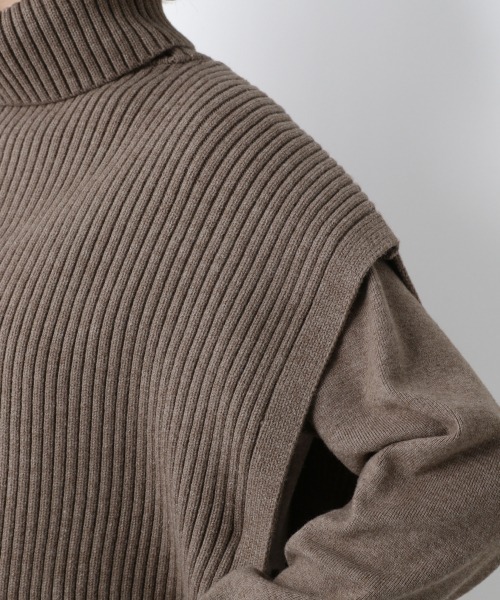 A part by（アパートバイ）の「14Gタートルベスト2Pワンピース　925720（ワンピース・レディース・ブラウン/アイボリー/ライトベージュ/ブラック/ブラウン系その他・MEDIUM/SMALL）」の21枚目の写真