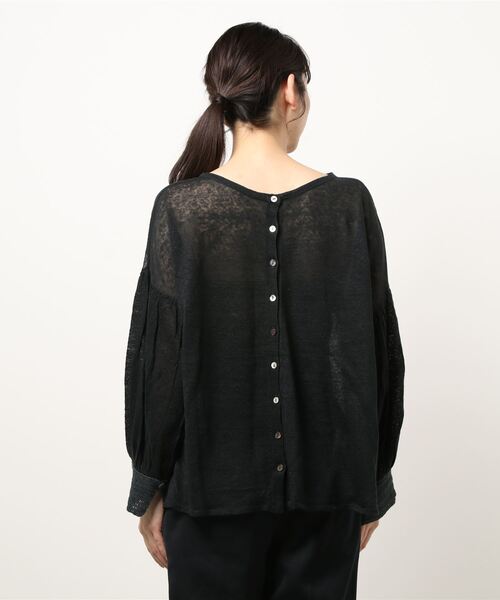 audrey and john wad(オードリーアンドジョンワッド)の「前後2WAYプルオーバー(Tシャツ/カットソー・レディース・ブラック/ベージュ/オレンジ・M)」の5枚目の写真