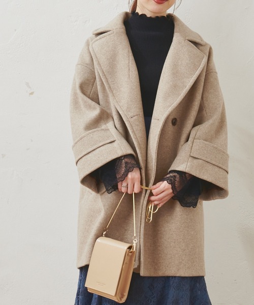 natural couture（ナチュラルクチュール）の「【WEB限定】袖口レースリブタートル（ニット/セーター・レディース・ブラック/アイボリー/モカ/サックスブルー/パープル・FREE）」の16枚目の写真