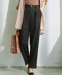 美脚センタープレスセミワイドパンツ