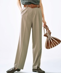 美脚センタープレスセミワイドパンツ