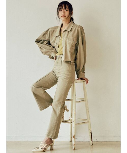 MURUA（ムルーア）の「2WAYレースアップニット（ニット/セーター・レディース・ブラック/ライトグリーン/アイボリー・FREE）」の11枚目の写真