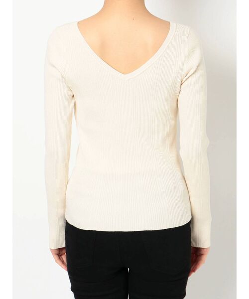 MURUA（ムルーア）の「2WAYレースアップニット（ニット/セーター・レディース・ブラック/ライトグリーン/アイボリー・FREE）」の16枚目の写真