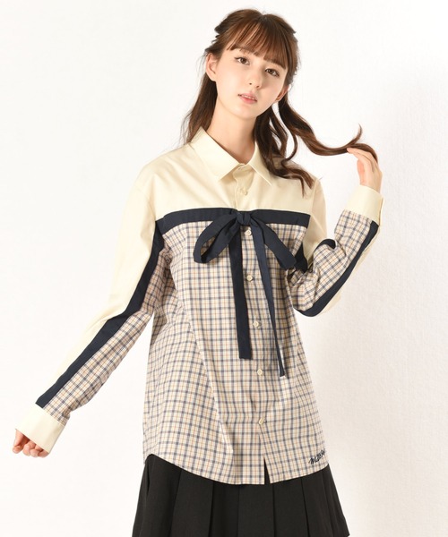 MILKBOY(ミルクボーイ)の「WRAP RIBBON シャツ(シャツ/ブラウス・メンズ・B/C/A・FREE)」の3枚目の写真