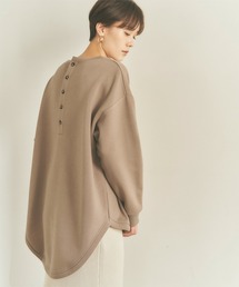 titivate（ティティベイト）の「裏ｼｬｷﾞｰﾊﾞｯｸﾎﾞﾀﾝﾌﾟﾙｵｰﾊﾞｰ（Tシャツ/カットソー）」