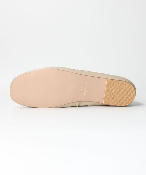 BEAUTY&YOUTH UNITED ARROWS（ビューティーアンドユースユナイテッドアローズ）の「BY ソフトギャザーフラットシューズ ◆（バレエシューズ・レディース・ベージュ/ブラック・36/36h/38/37h/37）」の8枚目の写真