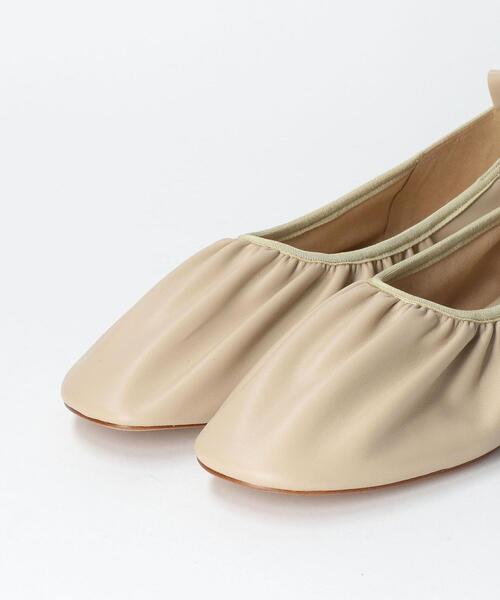 BEAUTY&YOUTH UNITED ARROWS（ビューティーアンドユースユナイテッドアローズ）の「BY ソフトギャザーフラットシューズ ◆（バレエシューズ・レディース・ベージュ/ブラック・36/36h/38/37h/37）」の10枚目の写真