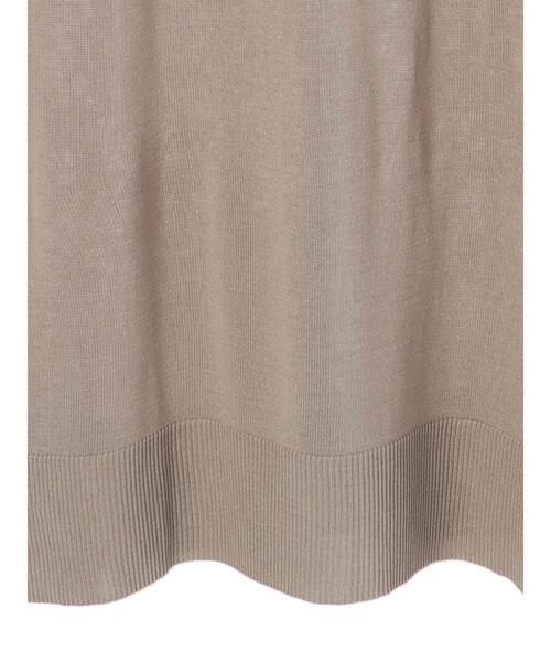 Green Parks(グリーンパークス)の「サイド釦ロングベスト*(ベスト・レディース・グレイッシュベージュ・FREE)」の7枚目の写真