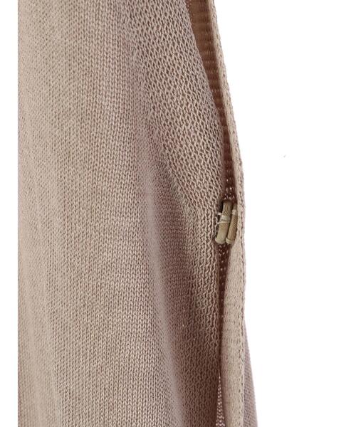 Green Parks(グリーンパークス)の「サイド釦ロングベスト*(ベスト・レディース・グレイッシュベージュ・FREE)」の6枚目の写真