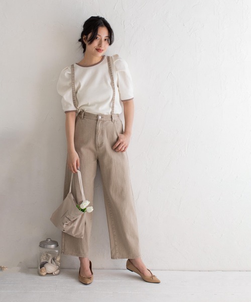 Mysa&Liina(ミーサリーナ)の「ボリュームスリーブパイピングプルオーバー(Tシャツ/カットソー・レディース・ブラック/ブルー/アイボリー・M)」の18枚目の写真