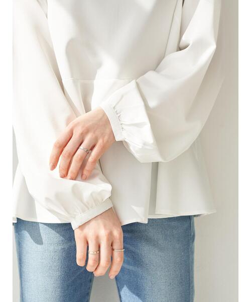 earth music&ecology（アースミュージックアンドエコロジー）の「SET2点 バックリボンニット+フレアチュニック ＊（ニット/セーター・レディース・ベージュ/グレー/ミント・FREE）」の21枚目の写真