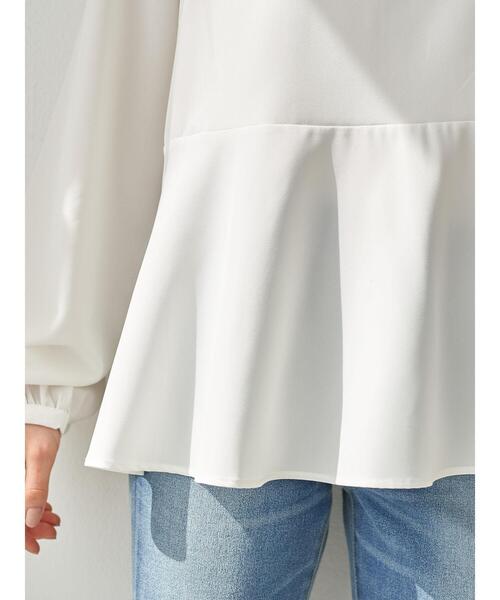 earth music&ecology（アースミュージックアンドエコロジー）の「SET2点 バックリボンニット+フレアチュニック ＊（ニット/セーター・レディース・ベージュ/グレー/ミント・FREE）」の22枚目の写真