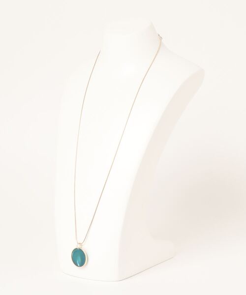 Bou Jeloud（ブージュルード）の「マーブルプレートネックレス（ネックレス・レディース・オフホワイト/グリーン・ONE SIZE）」の6枚目の写真