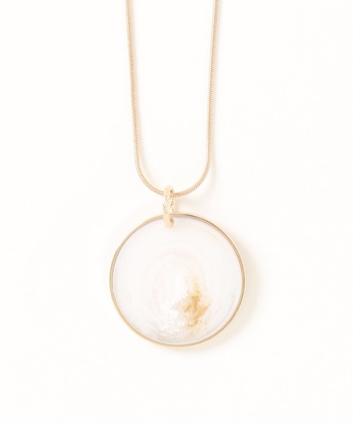 Bou Jeloud（ブージュルード）の「マーブルプレートネックレス（ネックレス・レディース・オフホワイト/グリーン・ONE SIZE）」の9枚目の写真