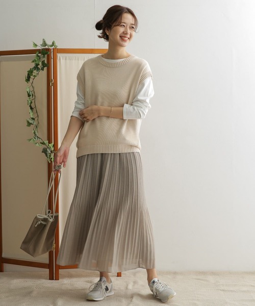 URBAN RESEARCH DOORS(アーバンリサーチドアーズ)の「シアープリーツスカート(スカート・レディース・ミント/グレー系その他・ONE)」の7枚目の写真