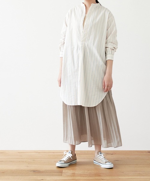 URBAN RESEARCH DOORS(アーバンリサーチドアーズ)の「シアープリーツスカート(スカート・レディース・ミント/グレー系その他・ONE)」の9枚目の写真