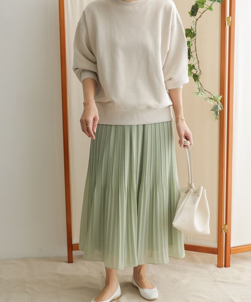 URBAN RESEARCH DOORS(アーバンリサーチドアーズ)の「シアープリーツスカート(スカート・レディース・ミント/グレー系その他・ONE)」の12枚目の写真