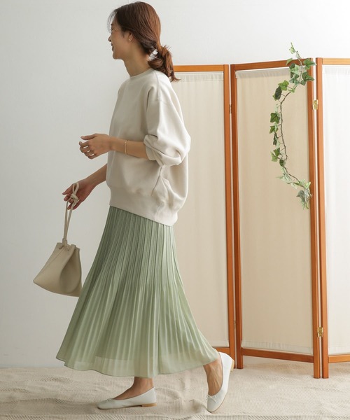 URBAN RESEARCH DOORS(アーバンリサーチドアーズ)の「シアープリーツスカート(スカート・レディース・ミント/グレー系その他・ONE)」の16枚目の写真