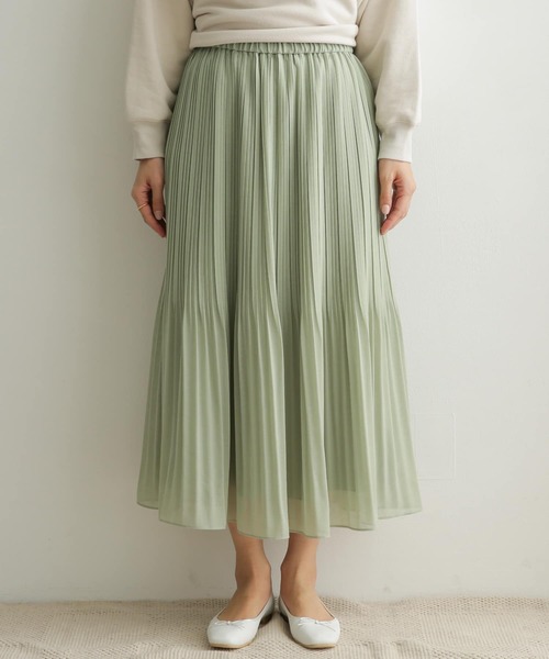 URBAN RESEARCH DOORS(アーバンリサーチドアーズ)の「シアープリーツスカート(スカート・レディース・ミント/グレー系その他・ONE)」の17枚目の写真
