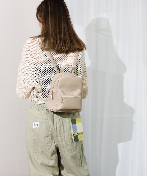 Per sist ence(パーシエンス)の「Per sist ence/パーシエンス シンプルミニリュック(バックパック/リュック・レディース・ホワイト/ブラウン/グレイッシュベージュ/キャメル/ブラック・FREE)」の13枚目の写真