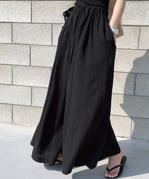 meJane(ミージェーン)の「フレアイージーパンツ【ZOZOTOWN限定】(その他パンツ・レディース・イエロー/グリーン/ベージュ/ブラック/チャコールグレー・FREE)」の2枚目の写真