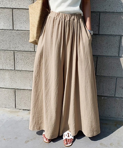 meJane(ミージェーン)の「フレアイージーパンツ【ZOZOTOWN限定】(その他パンツ・レディース・イエロー/グリーン/ベージュ/ブラック/チャコールグレー・FREE)」の6枚目の写真