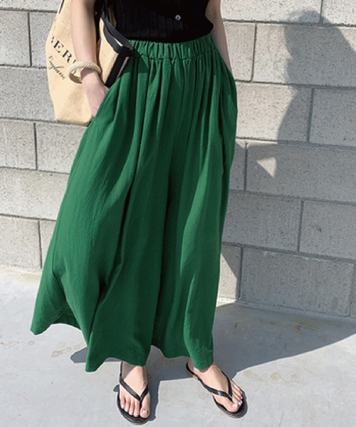 meJane(ミージェーン)の「フレアイージーパンツ【ZOZOTOWN限定】(その他パンツ・レディース・イエロー/グリーン/ベージュ/ブラック/チャコールグレー・FREE)」の18枚目の写真