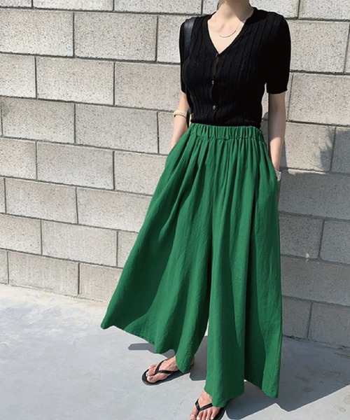 meJane(ミージェーン)の「フレアイージーパンツ【ZOZOTOWN限定】(その他パンツ・レディース・イエロー/グリーン/ベージュ/ブラック/チャコールグレー・FREE)」の21枚目の写真