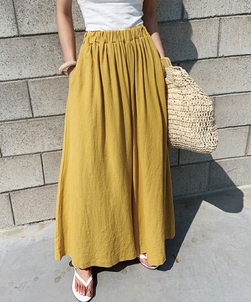 meJane(ミージェーン)の「フレアイージーパンツ【ZOZOTOWN限定】(その他パンツ・レディース・イエロー/グリーン/ベージュ/ブラック/チャコールグレー・FREE)」の16枚目の写真