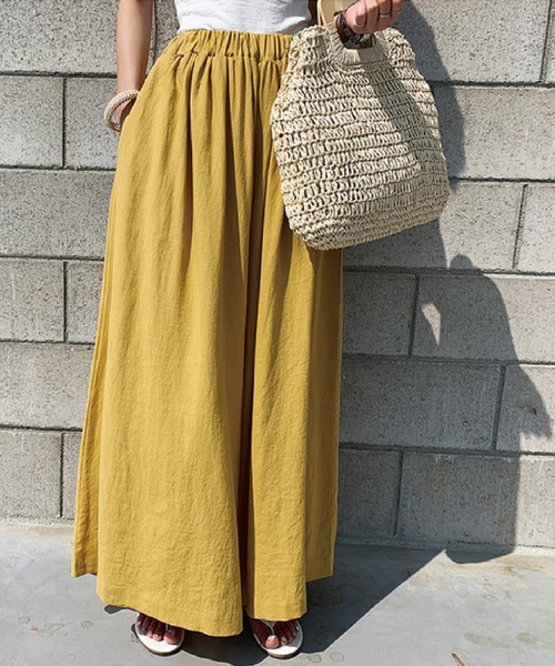 meJane(ミージェーン)の「フレアイージーパンツ【ZOZOTOWN限定】(その他パンツ・レディース・イエロー/グリーン/ベージュ/ブラック/チャコールグレー・FREE)」の15枚目の写真