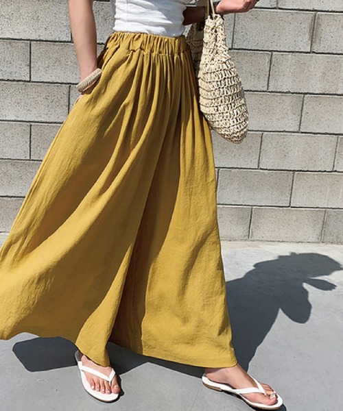 meJane(ミージェーン)の「フレアイージーパンツ【ZOZOTOWN限定】(その他パンツ・レディース・イエロー/グリーン/ベージュ/ブラック/チャコールグレー・FREE)」の10枚目の写真