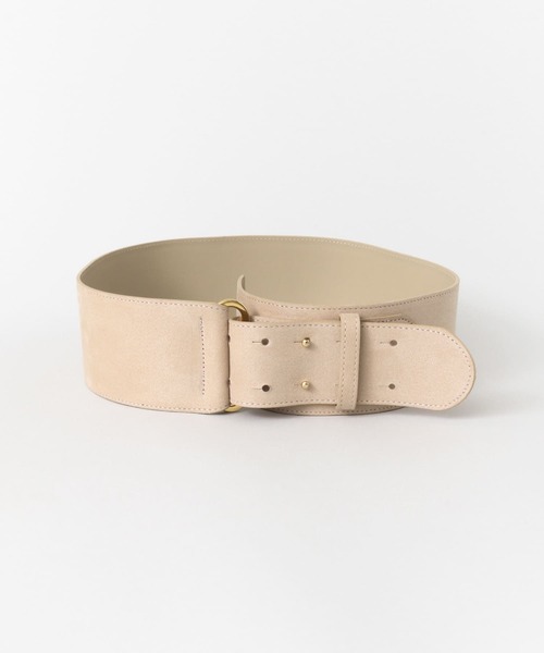 KBF+（ケービーエフプラス）の「プレートリングベルト∴（ベルト・レディース・ベージュ/ブルー・ONE）」の2枚目の写真