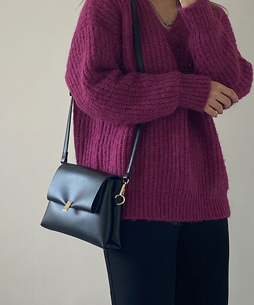 c.u.l（シーユーエル）の「【c.u.l】フラップスクエアショルダーバッグ cula170（ショルダーバッグ・レディース・ブラウン/ブラック・FREE）」の12枚目の写真