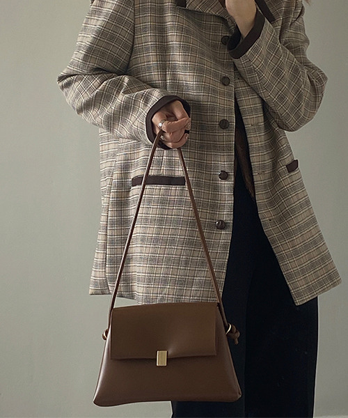 c.u.l（シーユーエル）の「【c.u.l】フラップスクエアショルダーバッグ cula170（ショルダーバッグ・レディース・ブラウン/ブラック・FREE）」の13枚目の写真